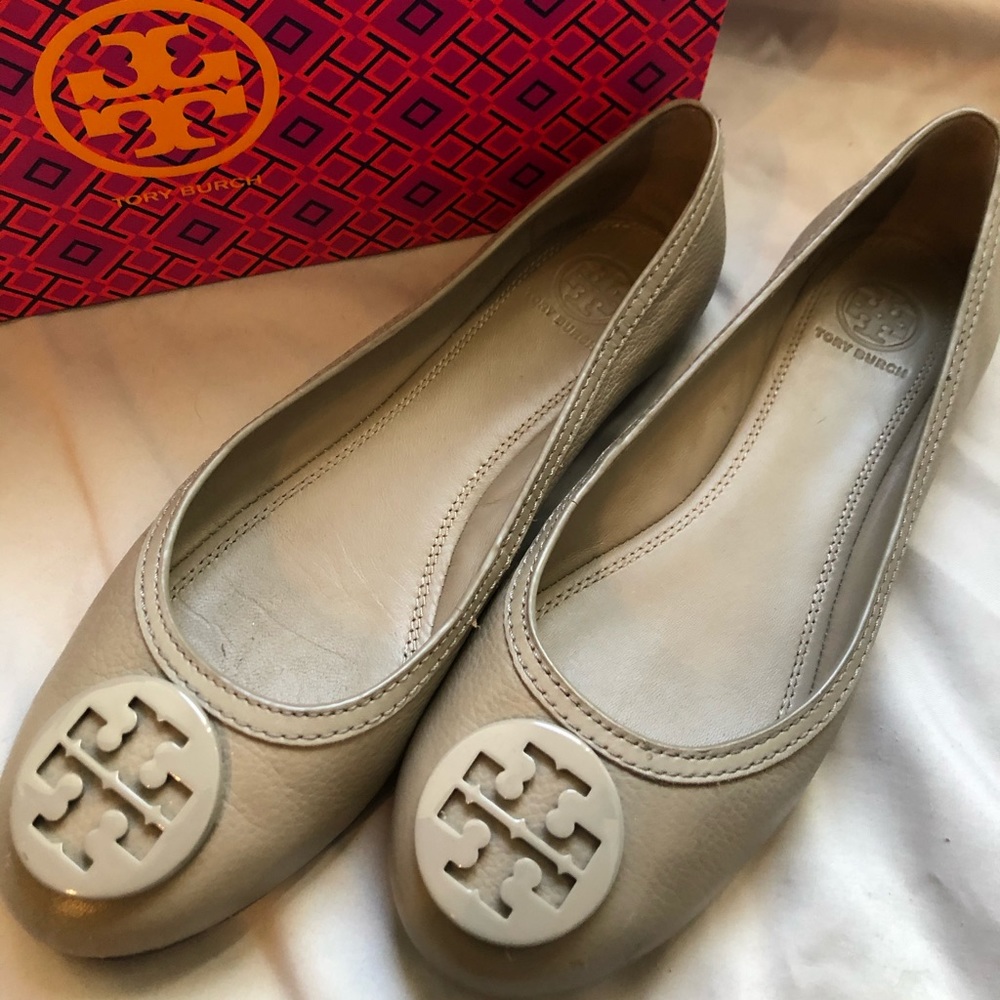 Tory Burch Abby Ballet Flats tumbled leather